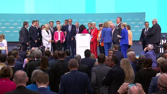 Gruppenfoto beim Europa-Parteitag der CDU