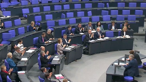 Sitzung im Bundestag