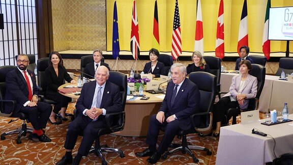 Das Treffen der G7-Außenminister fand am 8. November 2023 im Gästehaus Iikura in Tokio statt.