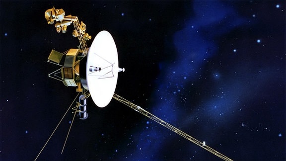 Eine undatierte Illustration zur amerikanischen Raumsonde "Voyager 1".