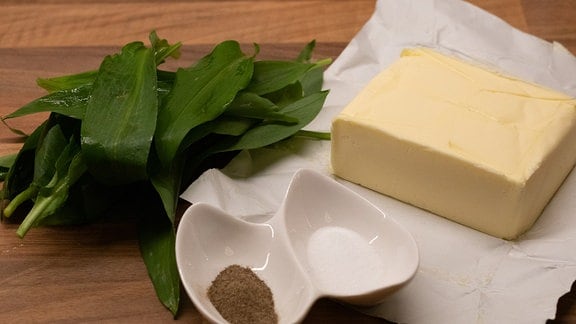 Zutaten für Bärlauch-Butter