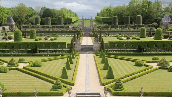 Park von Château de Brécy in Frankreich.