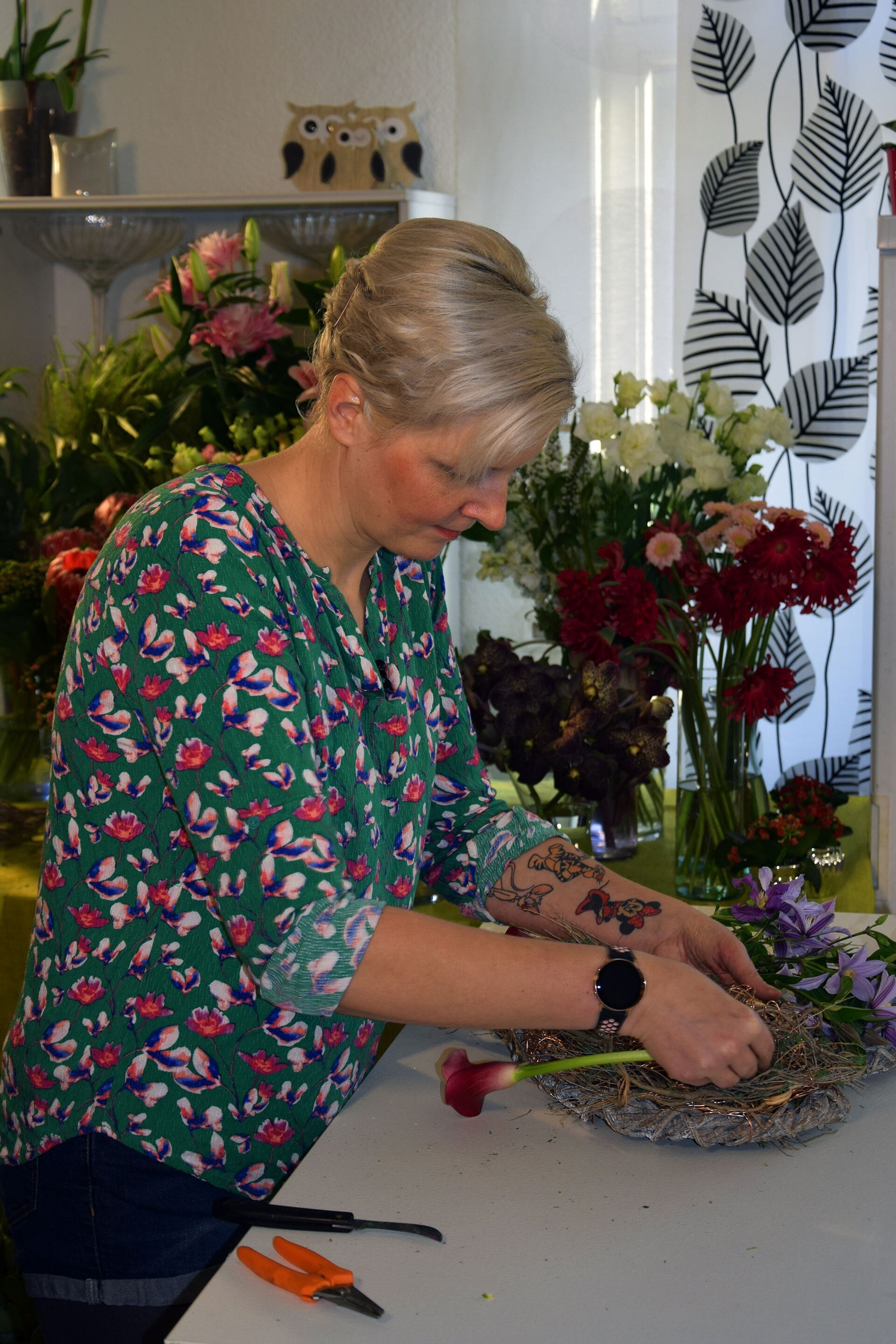 Aufgabe 1 Das kommt von Herzen Liebeserklärung in Blumen