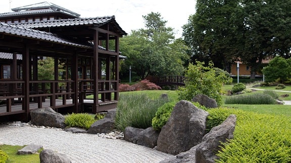 Der japanische Garten in Bad Langensalza.  