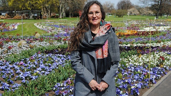 Landschaftsarchitektin und Gartengestalterin Christine Orel mit Pflanzung im Egapark zur Buga