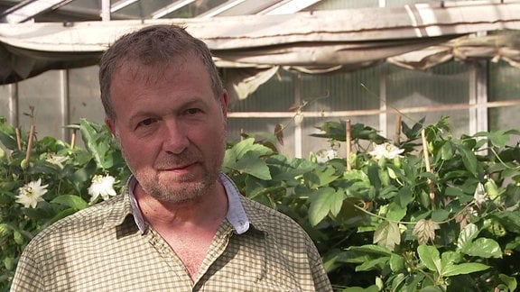 Gärtnermeister und Passionsblumen-Experte Thomas Schneider