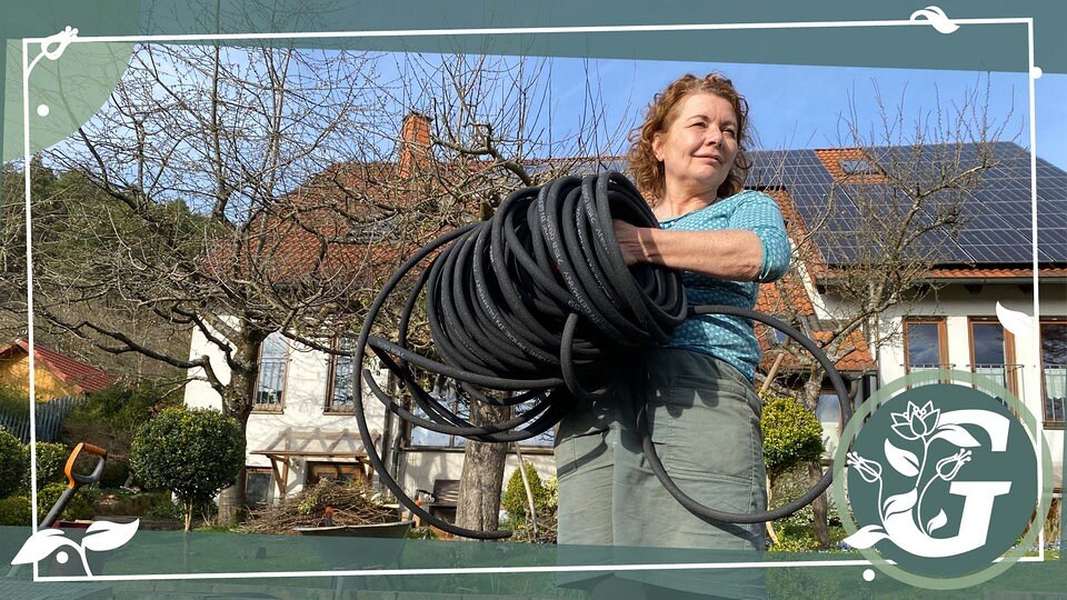 55+ Bewässern Mit Perlschlauch, Egal, ob kleiner oder großer garten: