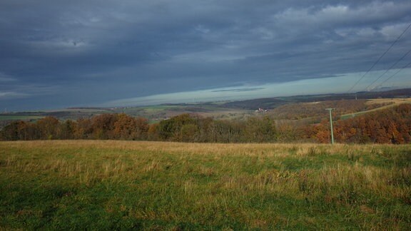 Blick ins Tal vom Rittergut Nickelsdorf bei Crossen