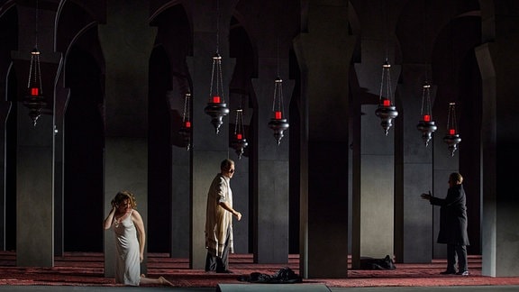 Uraufführung an der Semperoper des Werkes "Die Jüdin von Toledo" von Detlev Glanert im Februar 2024.