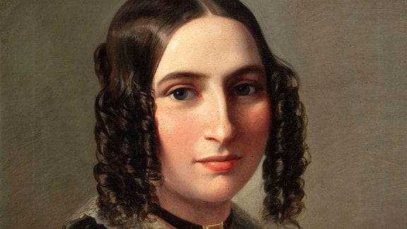 Porträt der Komponistin Fanny Hensel Mendelssohn.