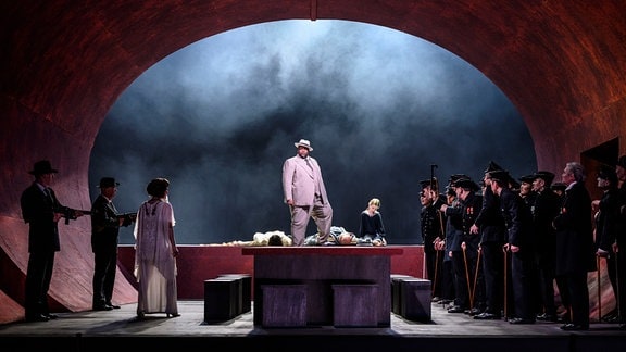 Szene aus der Oper "Orestes"
