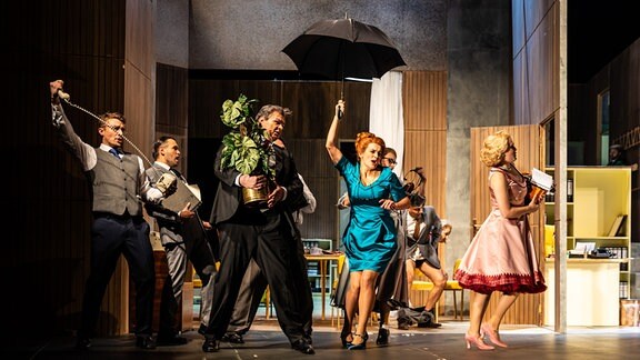 Szene aus "Die Hochzeit des Figaro" am Staatstheater Meiningen