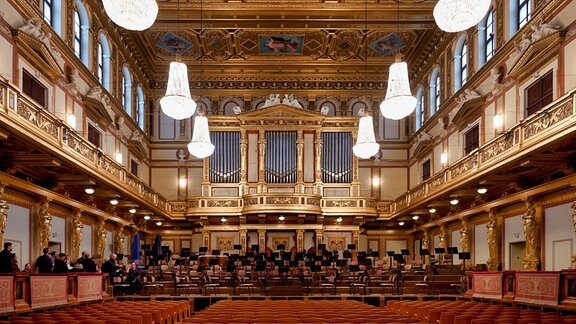 Blick in den goldenen Saal des Wiener Musikverein