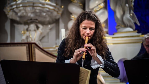 Die Flötistin Dorothee Oberlinger wird das Eröffnungskonzert der Telemann-Festtage 2022 in Magdeburg spielen.