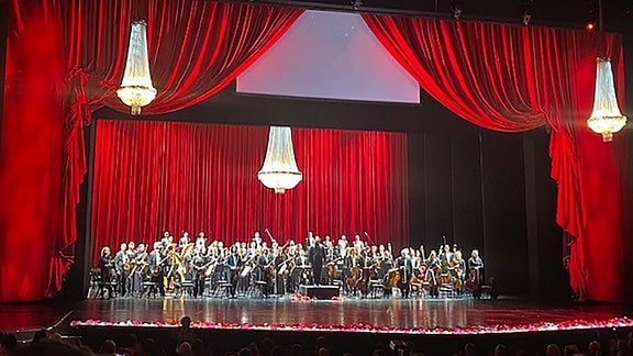 Orchester auf der Bühne