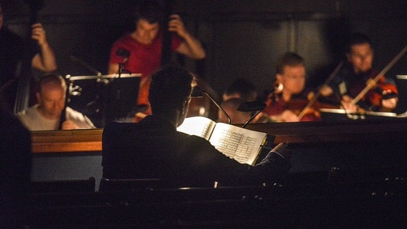 Musiker im Orchestergraben