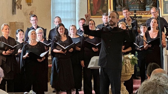 Orchester in Kirche - Sommergesang in Dörnthal