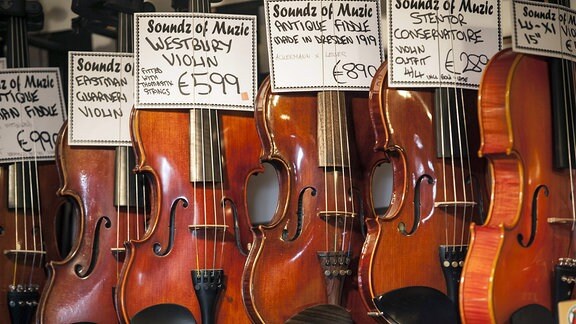 Geigen und Fiedeln in Musikladen