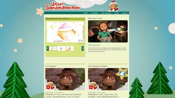 Homepage vom Sandmännchen