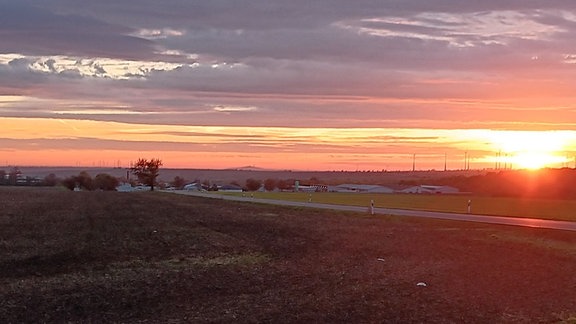 Sonnenaufgang über Lutherstadt Eisleben