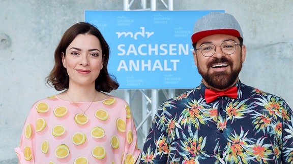 MDR SACHSEN-ANHALT Morgenmoderatoren Antonia Kaloff und Lars Wohlfarth