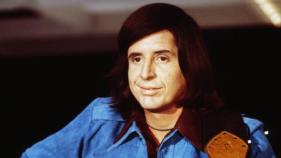 Lobo, aka Roland Kent LaVole, amerikanischer Musiker, bei einem Fernsehauftritt in Deutschland, um 1974