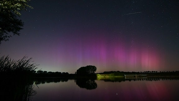 Polarlichter über Thüringen Anfang 2024.