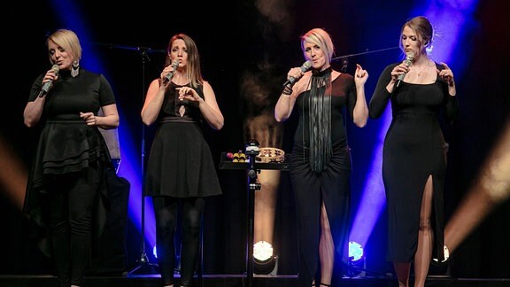 Sabine Kaufmann, Silvana Mehnert, Nelly Palmowske und Juliane Köbe (L-R) - die Dresdner A-Cappella-Popband medlz. 