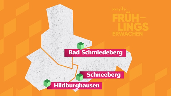 Grafik von Orten in Mitteldeutschland