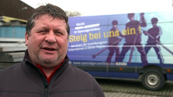 Dirk Eckart, Geschäftsführer Gerüstbau Gemeinhardt