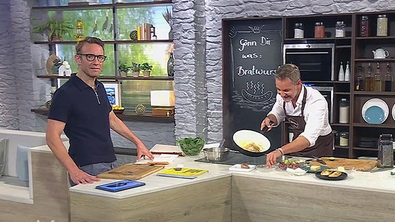 Kochen mit Christian Henze im MDR um 4 Studio