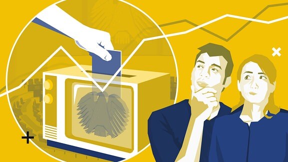 Dreier zwei frauen, die einen mann suchen