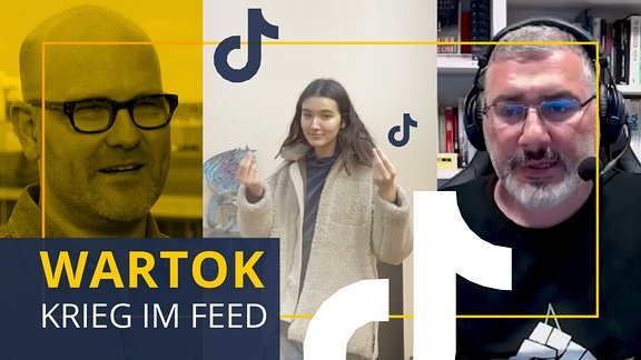 Medienwissenschaftler Jan Claas van Treeck und Manuel Atug vom Chaos Computer Club beschreiben den Erfolg der Ukrainerin Valeria Shashenok auf TikTok und erklären den Zusammenhang des Kriegs und Social Media.