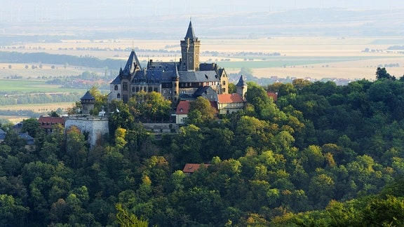 Aussicht auf Schloss Wernigerode in Wernigerode