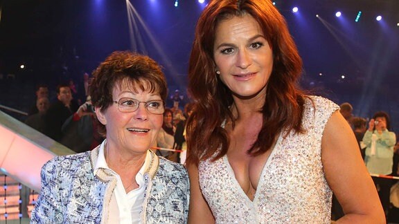 Andrea Berg mit ihrer Mutter