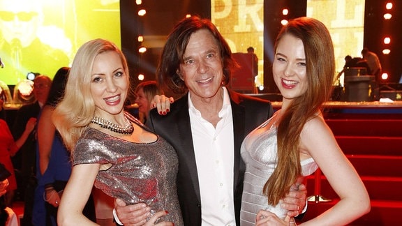 Jürgen  Drews mit Ehefrau Ramona Drews und Tochter Joelina Drews bei der Verleihung vom LEA Live Entertainment Award 2014 in der Festhalle Frankfurt am Main.