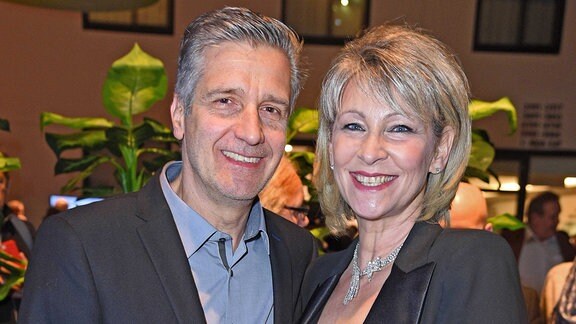 Claudia Jung mit Ehemann Hans Singer beim SMAGO Award 2020 in Berlin