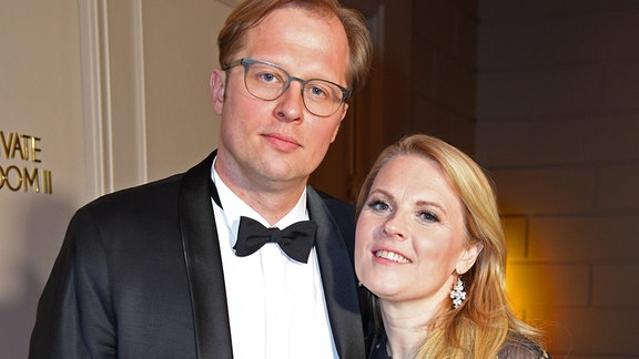 Patricia Kelly mit Ehemann Denis Sawinkin bei der United Hearts Charity Gala zugunsten der Stiftung Deutsche Schlaganfall-Hilfe im Titanic Hotel in Berlin am 25.02.2020