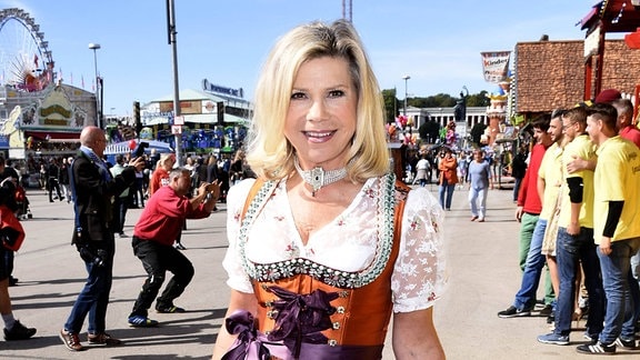 Marianne Hartl auf der Wiesn