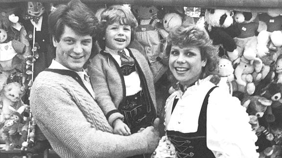 Michael Marianne Hartl und Sohn in Muenchen 1982