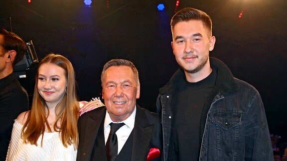 Roland Kaiser mit seiner Tochter Analena und seinem Sohn Jan 