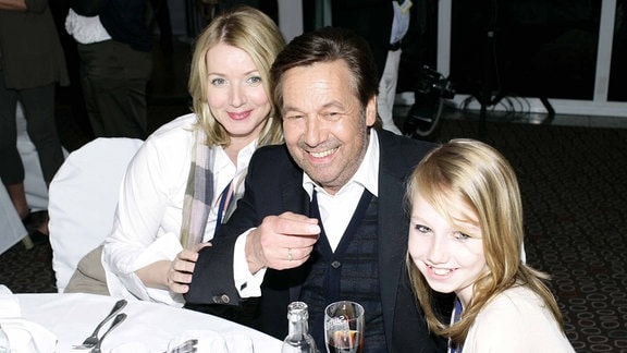 Roland Kaiser mit Ehefrau Sylvia und Tochter Anna Lena, 2011