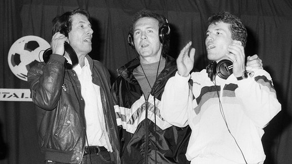 Udo Jürgens, Franz Beckenbauer und Lothar Matthäus