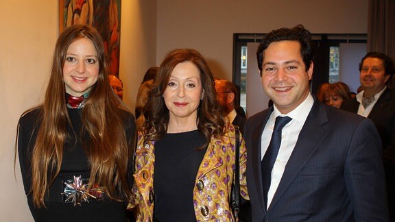 Vicky Leandros mit Ihren Kindern Sandra Freiin von Ruffin und Ihrem Sohn Leandros Baron von Ruffin