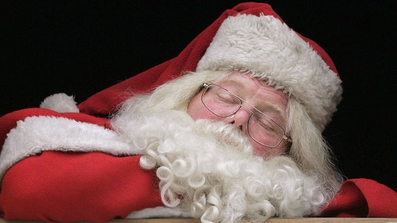 schlafender Weihnachtsmann