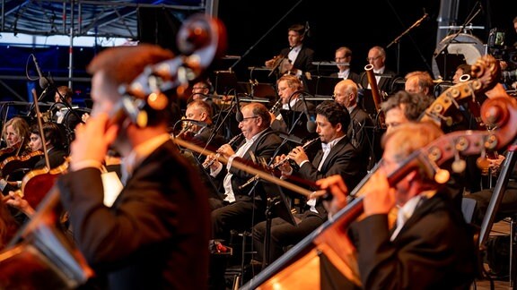 MDR-Sinfonieorchester beim Eröffnungskonzert des MDR-Musiksommers 2023