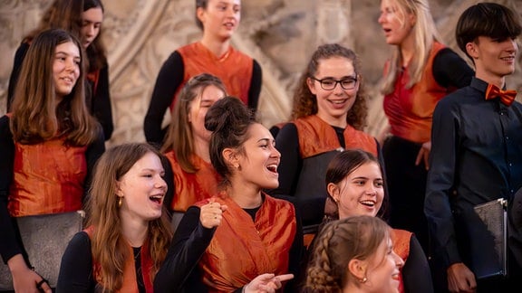 Mitglieder des MDR-Kinderchores beim Konzert in Halberstadt