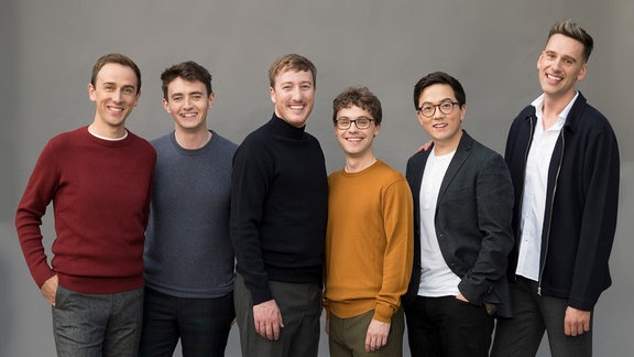 Das britische Vokalensemble The King's Singers. 