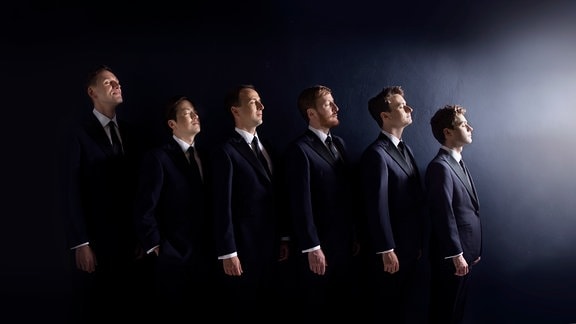 Das britische Vokalensemble The King's Singers. 