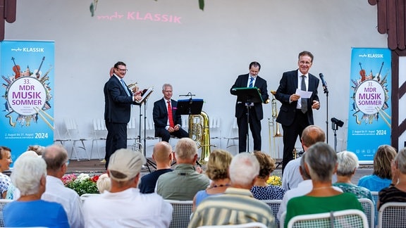 BlechBläserCollegium Leipzig beim Konzert in Lichtenwalde